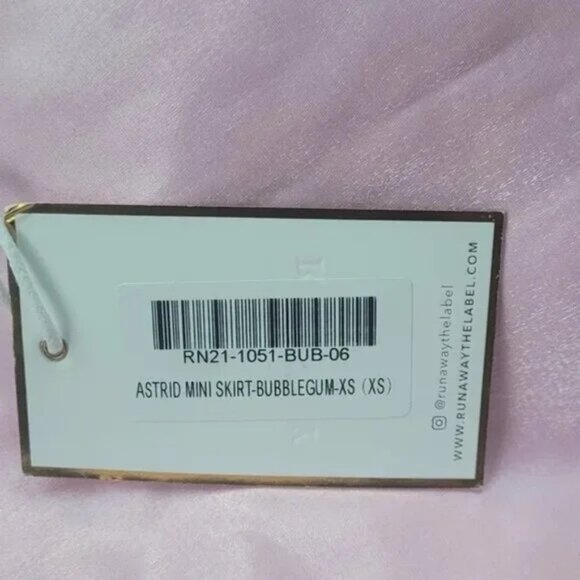 Runaway The Label Astrid Top and Mini Skirt Set In Bubble Gum Pink. Size XS. NEW - Picture 8 of 10